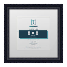Louis Range Black Picture, Photo & Poster Frame with White Mount - 12x12" Frame for 8x8" Photo, Black