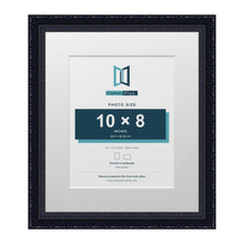 Louis Range Black Picture, Photo & Poster Frame with White Mount - 14x12" Frame for 10x8" Photo, Black