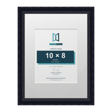 Louis Range Black Picture, Photo & Poster Frame with White Mount - 16x12" Frame for 10x8" Photo, Black