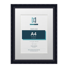 Louis Range Black Picture, Photo & Poster Frame with White Mount - 16x12" Frame for A4 Photo, Black