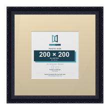 Louis Range Black Picture, Photo & Poster Frame with Ivory Mount - 35x35cm Frame for 20x20cm Photo, Black