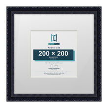 Louis Range Black Picture, Photo & Poster Frame with White Mount - 35x35cm Frame for 20x20cm Photo, Black