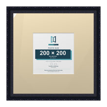 Louis Range Black Picture, Photo & Poster Frame with Ivory Mount - 40x40cm Frame for 20x20cm Photo, Black