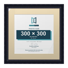 Louis Range Black Picture, Photo & Poster Frame with Ivory Mount - 40x40cm Frame for 30x30cm Photo, Black