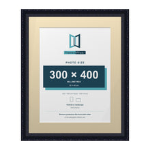 Louis Range Black Picture, Photo & Poster Frame with Ivory Mount - 50x40cm Frame for 40x30cm Photo, Black