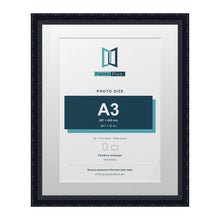Louis Range Black Picture, Photo & Poster Frame with White Mount - 20x16" Frame for A3 Photo, Black