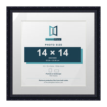Louis Range Black Picture, Photo & Poster Frame with White Mount - 18x18" Frame for 14x14" Photo, Black