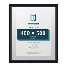 Louis Range Black Picture, Photo & Poster Frame with White Mount - 60x50cm Frame for 50x40cm Photo, Black