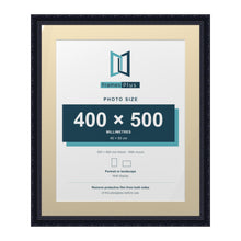 Louis Range Black Picture, Photo & Poster Frame with Ivory Mount - 60x50cm Frame for 50x40cm Photo, Black