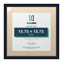 Louis Range Black Picture, Photo & Poster Frame with Ivory Mount - 52x52cm Frame for 40x40cm Photo, Black