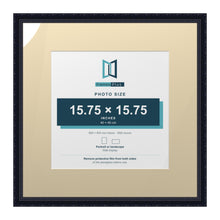 Louis Range Black Picture, Photo & Poster Frame with Ivory Mount - 60x60cm Frame for 40x40cm Photo, Black