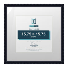 Louis Range Black Picture, Photo & Poster Frame with White Mount - 60x60cm Frame for 40x40cm Photo, Black