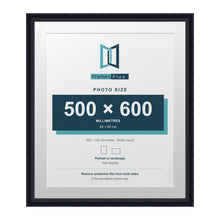 Louis Range Black Picture, Photo & Poster Frame with White Mount - 70x60cm Frame for 60x50cm Photo, Black