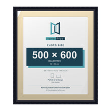 Louis Range Black Picture, Photo & Poster Frame with Ivory Mount - 70x60cm Frame for 60x50cm Photo, Black