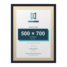 Louis Range Black Picture, Photo & Poster Frame with Ivory Mount - 80x60cm Frame for 70x50cm Photo, Black