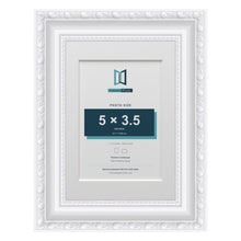 Louis Range White Picture, Photo & Poster Frame with White Mount - 7x5" Frame for 5x3.5" Photo, White