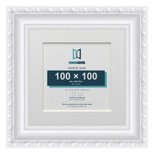 Louis Range White Picture, Photo & Poster Frame with White Mount - 15x15cm Frame for 10x10cm Photo, White