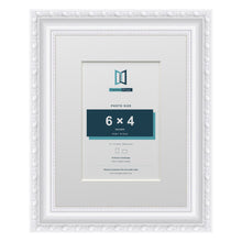 Louis Range White Picture, Photo & Poster Frame with White Mount - 9x7" Frame for 6x4" Photo, White
