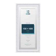 Louis Range White Picture, Photo & Poster Frame with White Mount - 45x20cm Frame for 40x15cm Photo, White