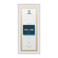 Louis Range White Picture, Photo & Poster Frame with Ivory Mount - 50x20cm Frame for 45x15cm Photo, White