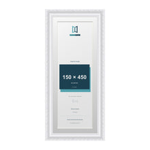 Louis Range White Picture, Photo & Poster Frame with White Mount - 50x20cm Frame for 45x15cm Photo, White