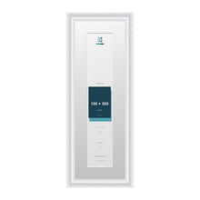 Louis Range White Picture, Photo & Poster Frame with White Mount - 60x20cm Frame for 50x10cm Photo, White