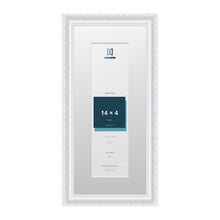 Louis Range White Picture, Photo & Poster Frame with White Mount - 18x8" Frame for 14x4" Photo, White