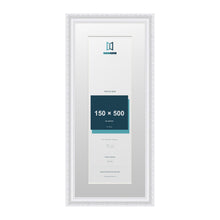 Louis Range White Picture, Photo & Poster Frame with White Mount - 60x25cm Frame for 50x15cm Photo, White