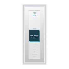Louis Range White Picture, Photo & Poster Frame with White Mount - 70x25cm Frame for 60x15cm Photo, White