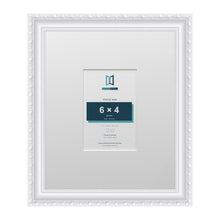 Louis Range White Picture, Photo & Poster Frame with White Mount - 12x10" Frame for 6x4" Photo, White