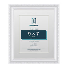 Louis Range White Picture, Photo & Poster Frame with White Mount - 12x10" Frame for 9x7" Photo, White