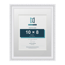 Louis Range White Picture, Photo & Poster Frame with White Mount - 14x11" Frame for 10x8" Photo, White