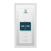 Louis Range White Picture, Photo & Poster Frame with White Mount - 65x30cm Frame for 55x20cm Photo, White