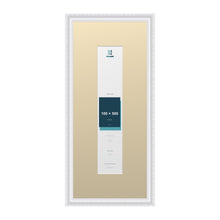 Louis Range White Picture, Photo & Poster Frame with Ivory Mount - 70x30cm Frame for 50x10cm Photo, White