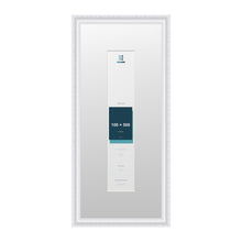 Louis Range White Picture, Photo & Poster Frame with White Mount - 70x30cm Frame for 50x10cm Photo, White
