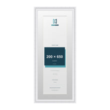 Louis Range White Picture, Photo & Poster Frame with White Mount - 75x30cm Frame for 65x20cm Photo, White