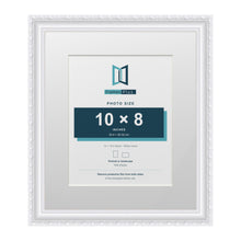 Louis Range White Picture, Photo & Poster Frame with White Mount - 14x12" Frame for 10x8" Photo, White