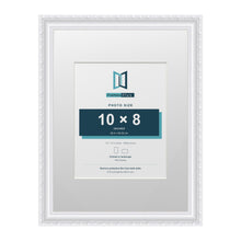 Louis Range White Picture, Photo & Poster Frame with White Mount - 16x12" Frame for 10x8" Photo, White