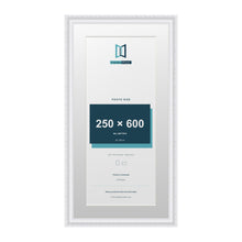 Louis Range White Picture, Photo & Poster Frame with White Mount - 70x35cm Frame for 60x25cm Photo, White