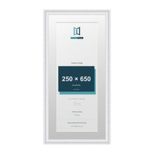 Louis Range White Picture, Photo & Poster Frame with White Mount - 75x35cm Frame for 65x25cm Photo, White
