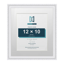 Louis Range White Picture, Photo & Poster Frame with White Mount - 16x14" Frame for 12x10" Photo, White