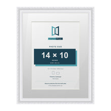 Louis Range White Picture, Photo & Poster Frame with White Mount - 18x14" Frame for 14x10" Photo, White