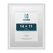 Louis Range White Picture, Photo & Poster Frame with White Mount - 20x16" Frame for 14x11" Photo, White