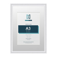 Louis Range White Picture, Photo & Poster Frame with White Mount - A2 Frame for A3 Photo, White