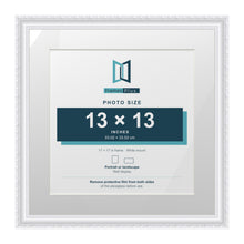 Louis Range White Picture, Photo & Poster Frame with White Mount - 17x17" Frame for 13x13" Photo, White