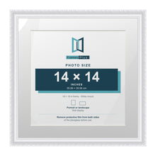 Louis Range White Picture, Photo & Poster Frame with White Mount - 18x18" Frame for 14x14" Photo, White