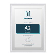 Louis Range White Picture, Photo & Poster Frame with White Mount - 70x50cm Frame for A2 Photo, White