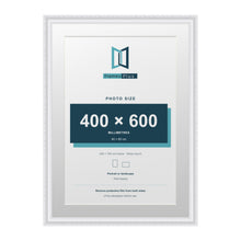 Louis Range White Picture, Photo & Poster Frame with White Mount - 70x50cm Frame for 60x40cm Photo, White