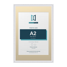 Louis Range White Picture, Photo & Poster Frame with Ivory Mount - 30x20" Frame for A2 Photo, White