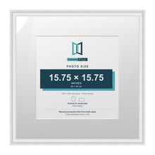 Louis Range White Picture, Photo & Poster Frame with White Mount - 60x60cm Frame for 40x40cm Photo, White